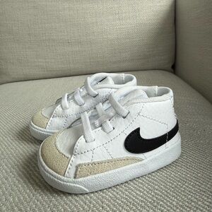 Baby Nike Blazer White and Black Sneakers